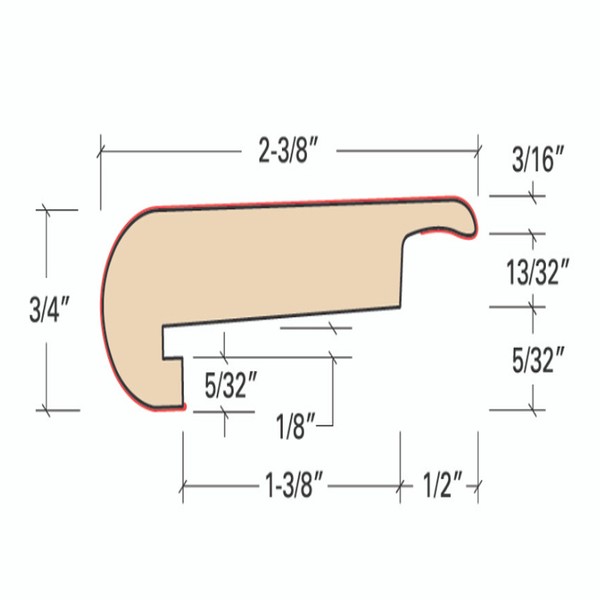 Accessories Stairnose (Highland Gray)